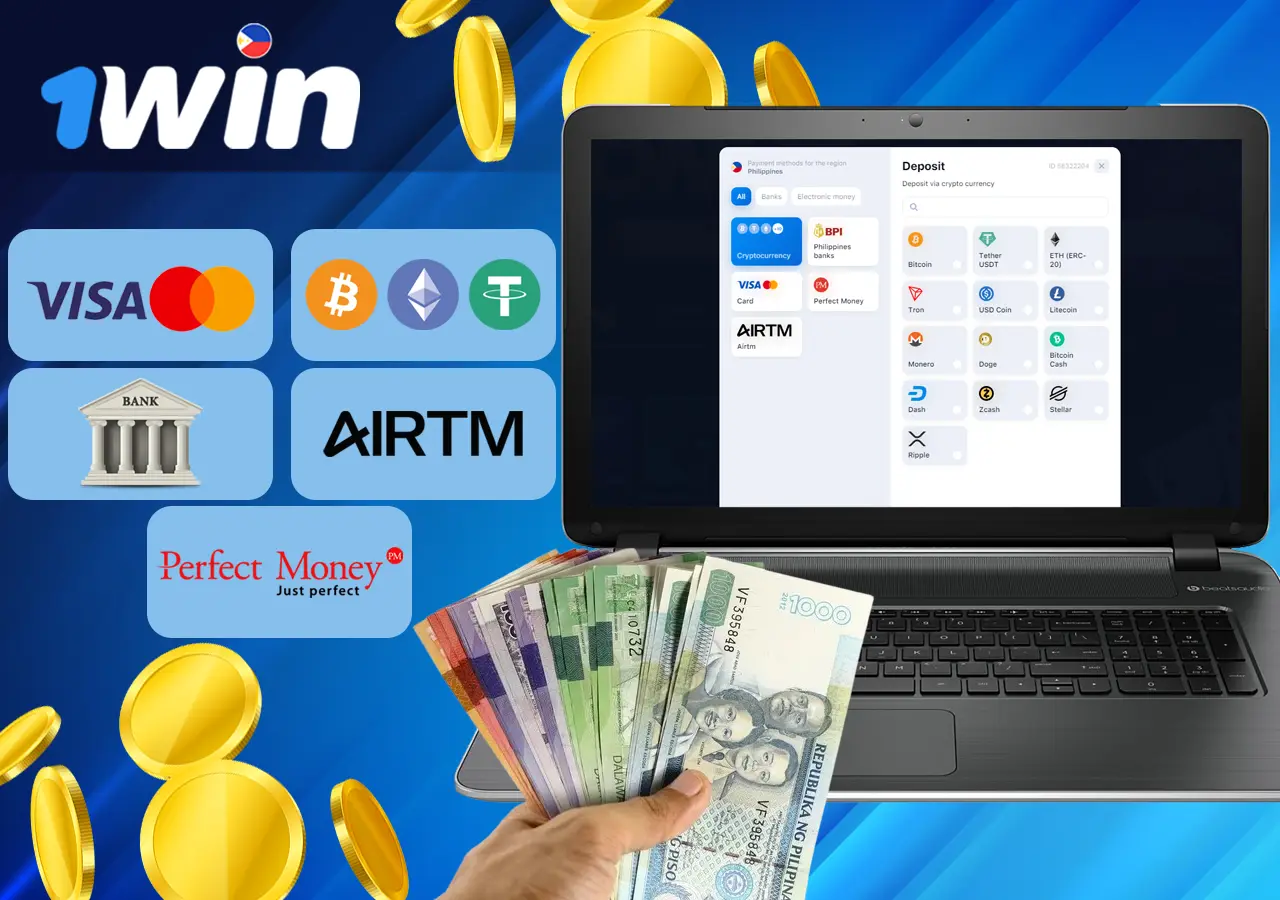 Available Deposit Methods at 1Win Casino Philippines