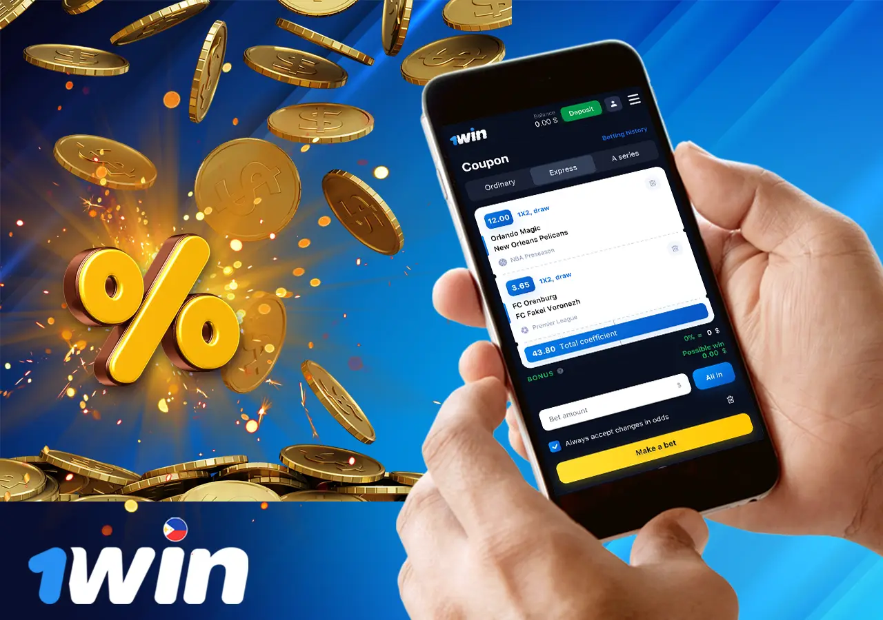 Wagering conditions at the 1Win bookmaker.