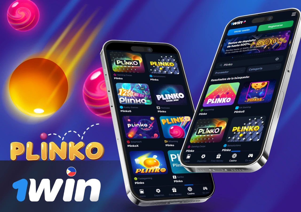 An exciting game of Plinko at 1Win