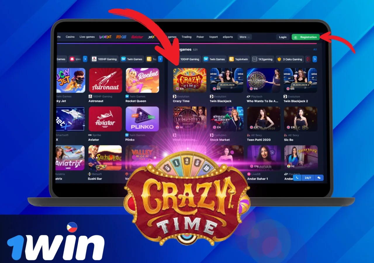 The Crazy Time game available at 1Win presents Filipino players the chance for significant winnings.